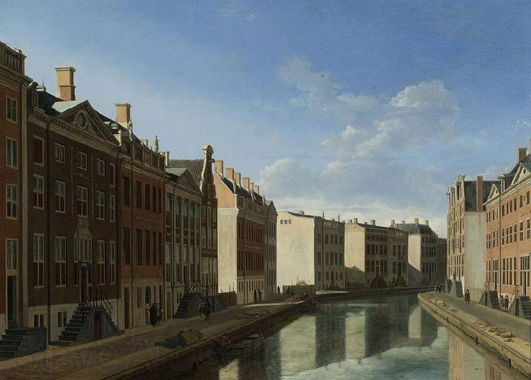 BERCKHEYDE, Gerrit Adriaensz. The Bend in the Herengracht Norge oil painting art